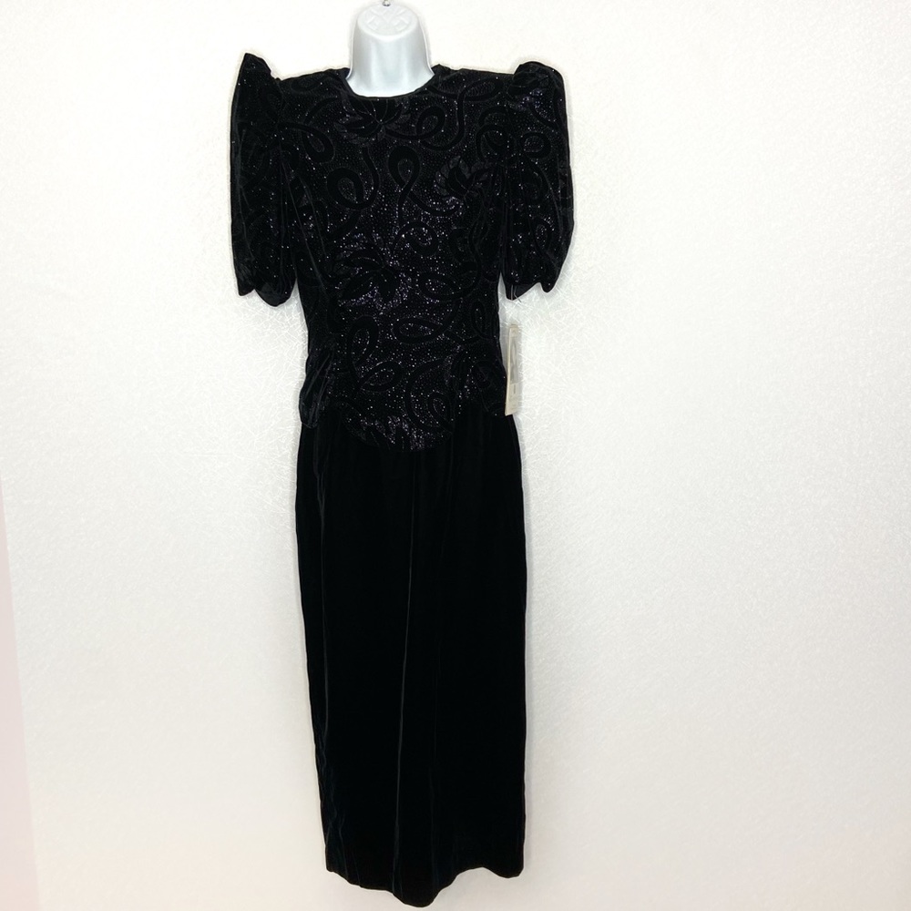 Vintage McClintock Glitter Velvet Dress